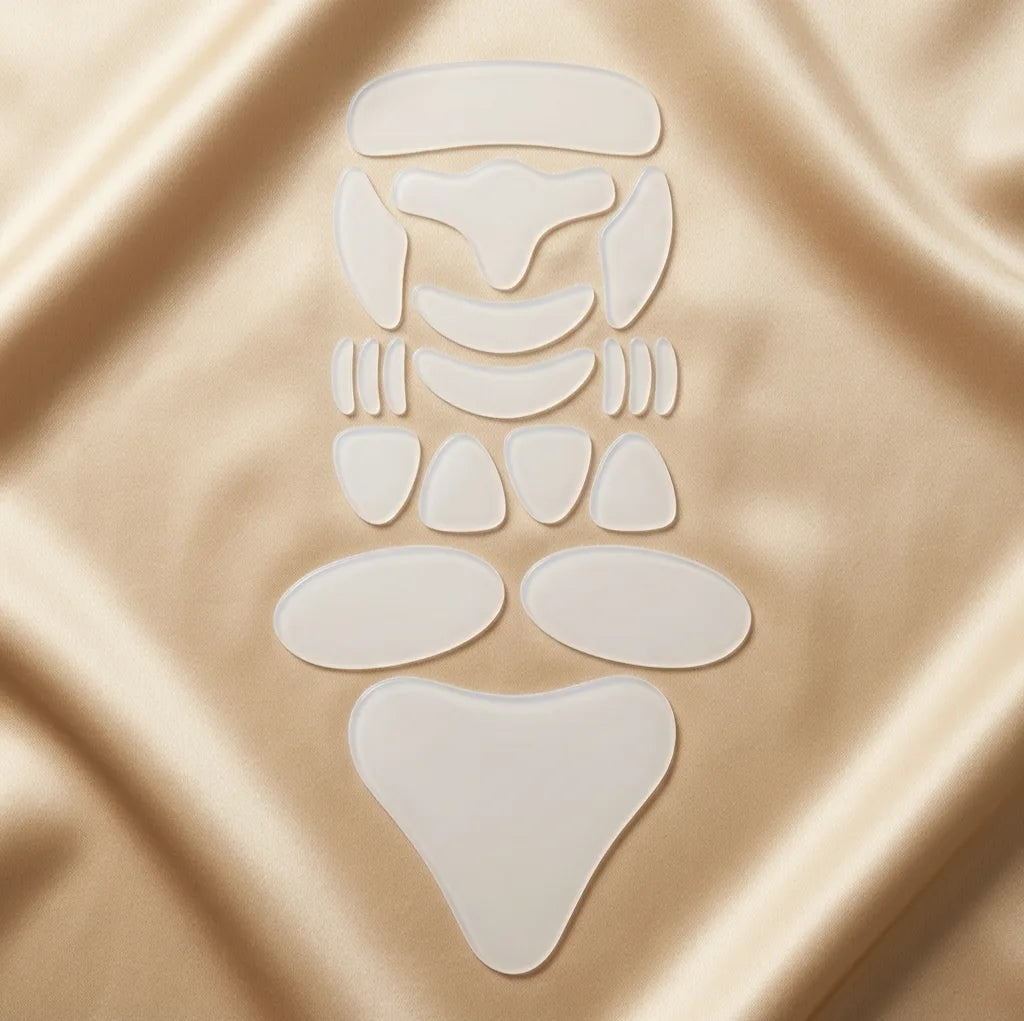 18-piece reusable silicone wrinkle patch set